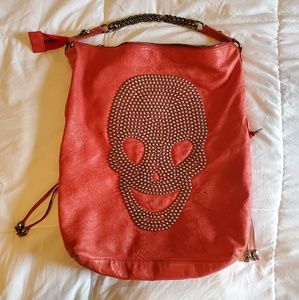 Red Thomas Wylde Skull Bag Rare